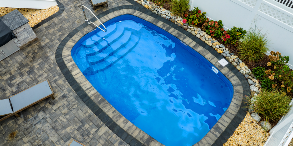 Henderson blue anchor fiberglass pool